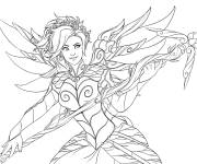 Coloriage Tracer Lena Oxton Overwatch