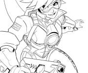 Coloriage Tracer soldat de Overwatch