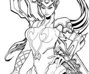 Coloriage Widowmaker overwatch