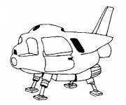 Coloriage Avion ou soucoupe