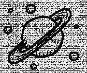 Coloriage Plan&egrave;te Saturne