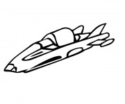 Coloriage Soucoupe Volante en couleur