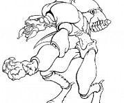 Coloriage Un Alien effrayant