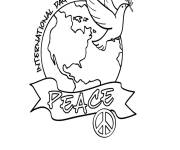 Coloriage Illustration de la paix
