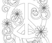 Coloriage Image du symbole de la paix