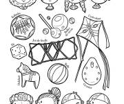 Coloriage Jeu de la paix