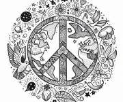 Coloriage et dessins gratuit La paix maternelle &agrave; imprimer à imprimer