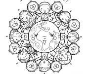 Coloriage La paix unisson mandala