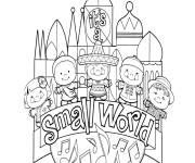 Coloriage Le petit monde la paix