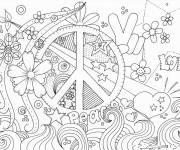 Coloriage Monde de la paix artwork