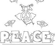 Coloriage Pais et enfants de dessin anim&eacute;