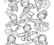 Coloriage Paix colore le monde