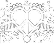 Coloriage Paix dans le monde
