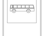 Coloriage et dessins gratuit Arr&ecirc;t de bus à imprimer