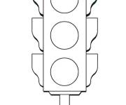 Coloriage et dessins gratuit Colorie les Feux de signalisation à imprimer