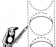 Coloriage et dessins gratuit Feux de signalisation &agrave; completer à imprimer