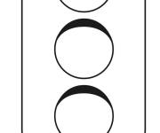 Coloriage feux de signalisation facile