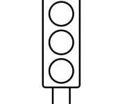Coloriage et dessins gratuit Feux de signalisation gratuit à imprimer