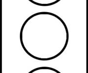 Coloriage et dessins gratuit Feux de signalisation stylis&eacute; à imprimer