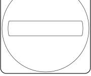 Coloriage et dessins gratuit Panneau de signalisation Interdit à imprimer