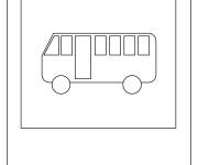 Coloriage et dessins gratuit Panneaux d'arr&ecirc;t de bus à imprimer