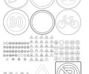 Coloriage panneaux de signalisation en ligne