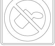 Coloriage Signe Pas de d&eacute;chets