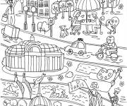 Coloriage H&ocirc;tel des Invalides &agrave; Paris