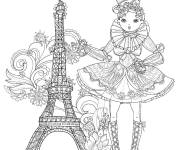 Coloriage La mode parisienne