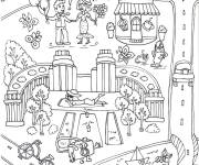Coloriage Le Trocad&eacute;ro &agrave; Paris