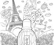 Coloriage Parfum de Paris