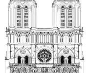 Coloriage Photo de Notre Dame de Paris