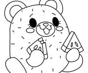 Coloriage et dessins gratuit Alfalfa l'ours de Pikmi Pops à imprimer