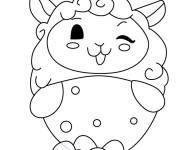 Coloriage Frolly le mouton de Pikmi Pops