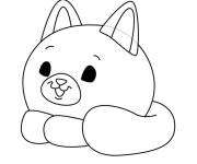 Coloriage Jouet en peluche Kimchi le Panda Rouge de Pikmi Pops