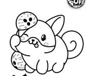 Coloriage Jouet en peluche Shiba de Pikmi Pops