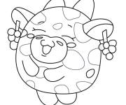 Coloriage Jouet en peluche Tiki la vache de Pikmi Pops
