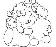 Coloriage Jouet en peluche Truffle le Caniche de Pikmi Pops