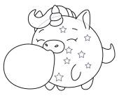 Coloriage Jouet Magie la Licorne de Pikmi Pops