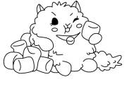 Coloriage Katsup le Persan de Pikmi Pops