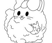 Coloriage Kippa le chaton mignon de Pikmi Pops