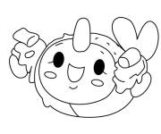 Coloriage Nikki le narval de Pikmi Pops