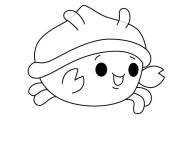 Coloriage Pipis le bernard-l'ermite de Pikmi Pops
