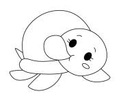 Coloriage Smoosh la tortue de mer de Pikmi Pops