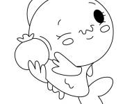 Coloriage Sweetie le poisson rouge de Pikmi Pops