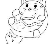 Coloriage Sweetie Paws le chat mignon de Pikmi Pops