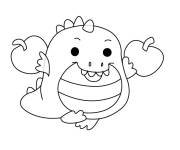 Coloriage Tock le crocodile de Pikmi Pops