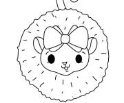 Coloriage Wafty le singe de Pikmi Pops