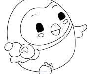 Coloriage Wobble le Pingouin de Pikmi Pops