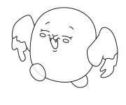 Coloriage Wubbs la chauve-souris de Pikmi Pops